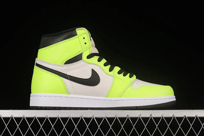 All categories Air Jordan Jordan series basketball shoes Air Jordan 1 High pure original version Air Jordan 1 High OG "Volt" AJ1 Joe 1 new fluorescent green 555088-702